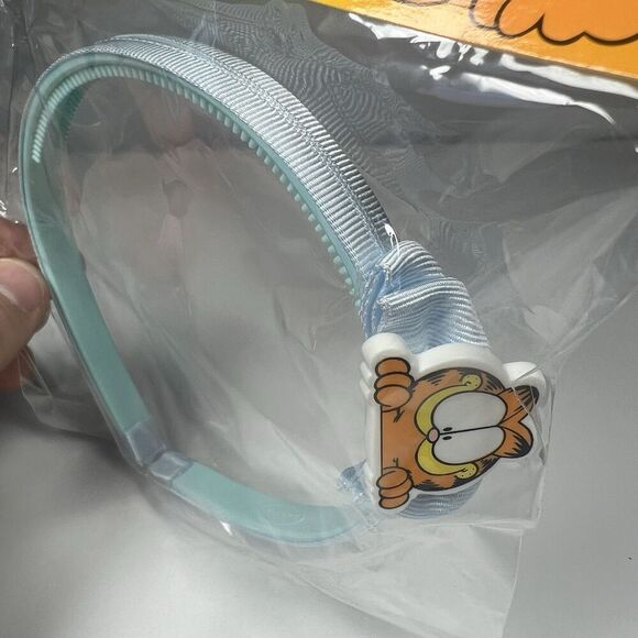 New GARFIELD Vintage Light Blue Headband JIM DAVIS Cat - Picture 2 of 5